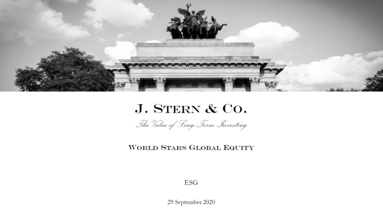 Webinar: World Stars Global Equity – ESG